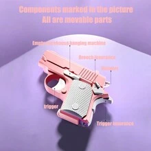 3d Gravity Defying Carrot Shaped Mini Toy Gun For Kids - Multicolor - View 7