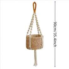 3pcs/Set  Macrame Plant Hanger, Indoor Hanging Planter Basket Holder With Wood Beads, Decorative Flower Pot Holder With Tassels, No Basket