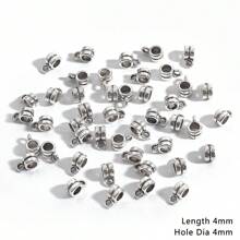 20 cái Màu Bạc Cổ Hợp kim Lớn Lỗ 3 chiều Trình kết nối Hạt Đối với DIY Vòng tay , Dây chuyền , Spacer Hạt - Nhiều màu - Xem 15