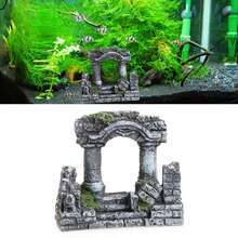 Ancient Roman Column Ruins European Castle Ornament - Add A Touch Of History To Your Aquarium Decorations! - Multicolor - View 4