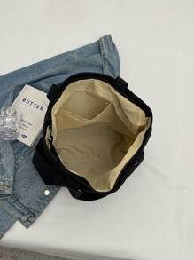 Fashionable Canvas Tote Bag, Versatile Shoulder Handbag,Preppy Book Bag For Book Week, Fashionable Tote Bag With Zipper, Large School Tote Bag, Multiple Compartments, Perfect For Beach, School, Work & Daily Use, Literary School Bag For Teens, Book Bag For Women Or Students, Perfect For Books, Shopping, Back To School And More