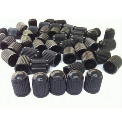 Kit 50 Tampinha Bico Pneu Carro Moto Bicicleta Tampa Plástico