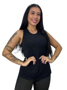 Women Sports Tees & Tanks - 黑色 - 查看 1