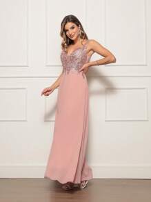 Women Cocktail Dresses - Bụi hồng - Xem 4