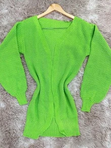 Women Cardigans - Mint Green - View 4