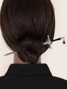 1pc Women Sword Design Creative Hair Pin For Hair Decoration - Silver - View 1