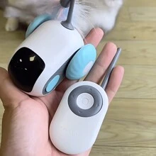 Interactive Cat Chasing Toy, Remote Control Toy, Feathered Cat Chaser Toy, Cat Chasing Game, Educational Toy - Multicolor - View 2
