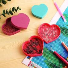 心形鑽石畫托盤收納盒塑料鑽頭板十字繡鑽石畫配件 - as picture - 查看 7