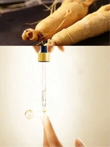 2入組人蔘多肽抗衰老精華液,人蔘抗皺精華液,人蔘抗老精華液,黃金人蔘臉部精華液,人蔘精油減少細紋 - 黃色 - 查看 4