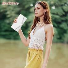 Women's Clutches Sparkly Clutch Bag With Chain Soft PU Leather Formal Evening Bag Ladies Handbag For Wedding Party Prom - Silver - View 9