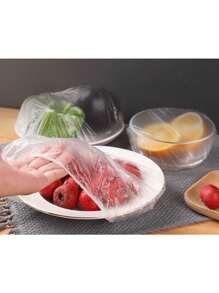 Saco Transparente Descartáveis Para Armazenamento De Alimentos 80 Sacos 4279 - Transparente - Visão 2