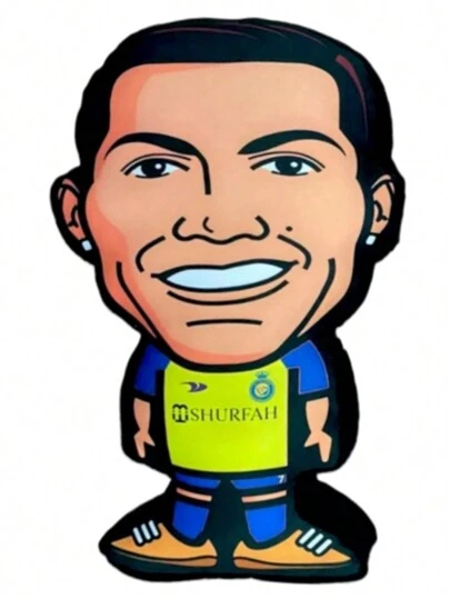 cojin decorativo futbolista animado bicho 25cm broma regalo suave