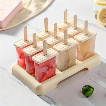 DIY Popsicle Molds Homemade Ice Cream Frozen Ice Pop Maker Ice Lolly Ice Cubes Mold