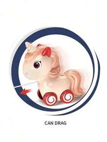 Maletín de Unicornio Cocina Juguete infantil didáctico - Rosa Pálido - Ver 3