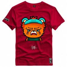 Men T-Shirts - 紫紅色 - 查看 1