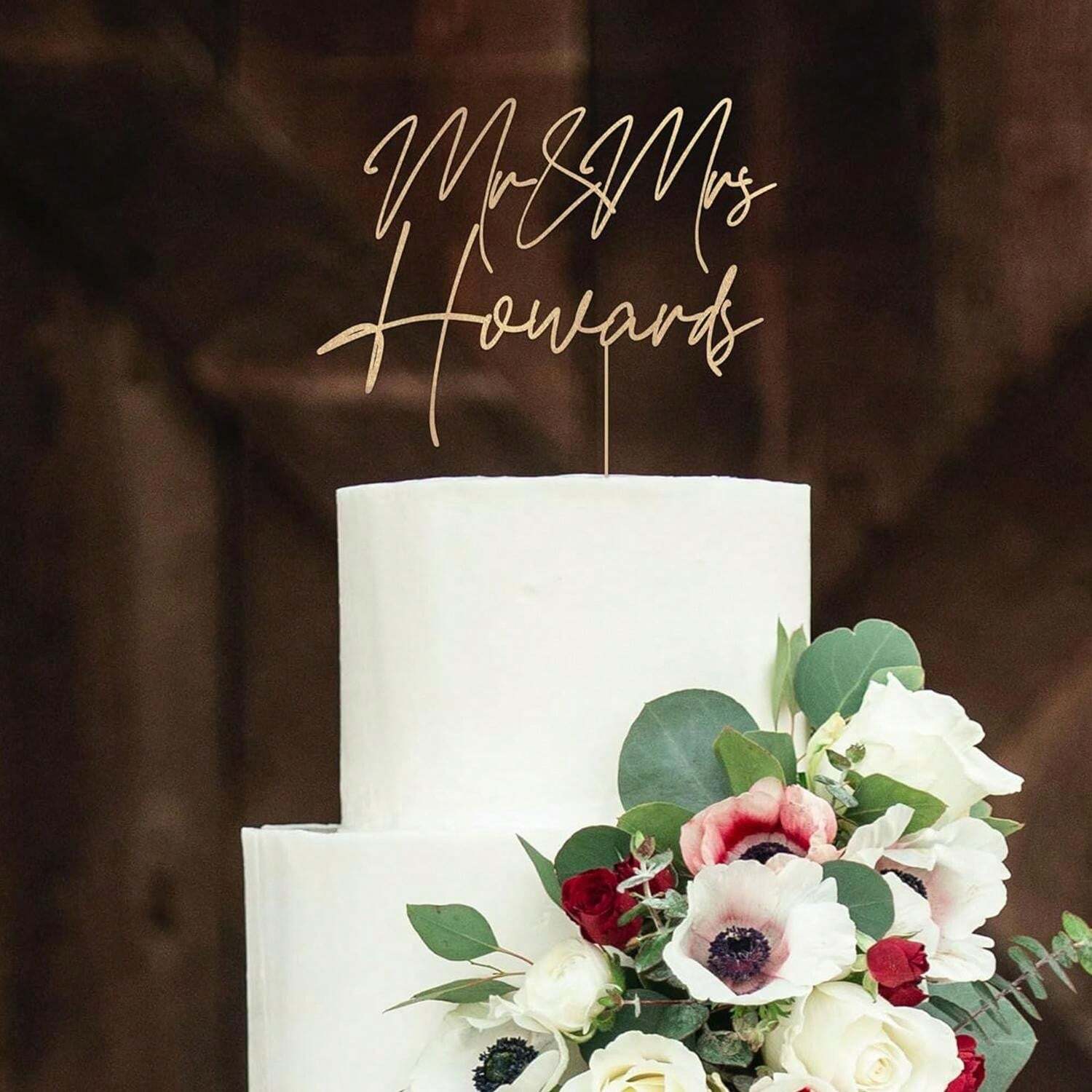 Figurine De Décoration Pour Gâteau (Cake Topper) - Motif Mariage à étages En Acrylique Noir - Neuf, Fabriqué En Allemagne