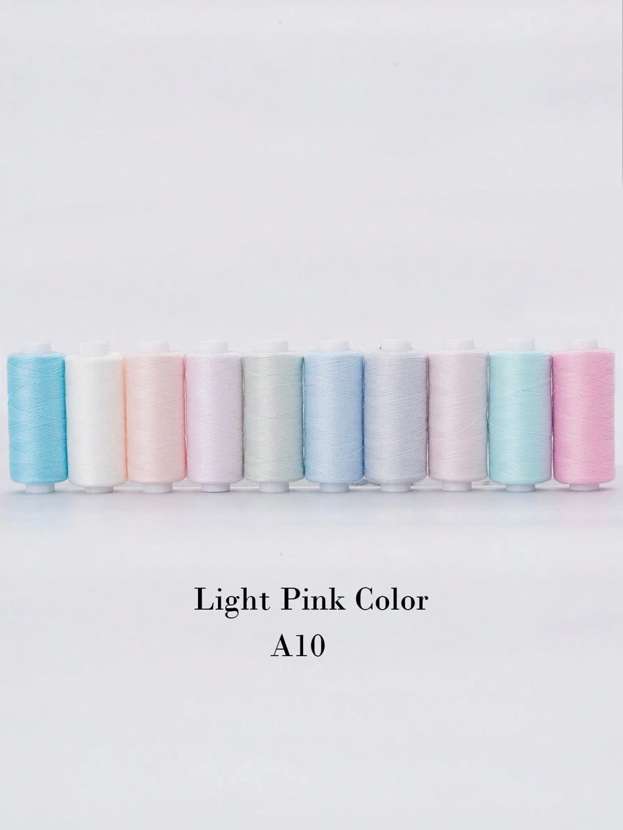 Thread For Sewing Polyester All-Purpose Sewing Threads 10 Colors 400Yards Sewing Thread Machine And Hand Stitching Dark Blue, Light Blue, Navy Blue(Various Options) - Multicolor - View 1