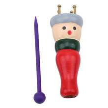 1入組木製紗線編織人偶DIY編織繩編織機手工製作縫紉編織織器 - 彩色 - 查看 2