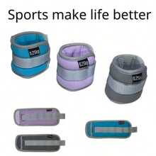 2pcs Weights Adjustable Ankle Wrist Sand Bag For Running Training Gym Accessories