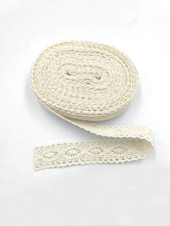 1 st. 10 m Beige DIY Rhombus Zigzag Kläder Tillbehör Stickad 2.5cm