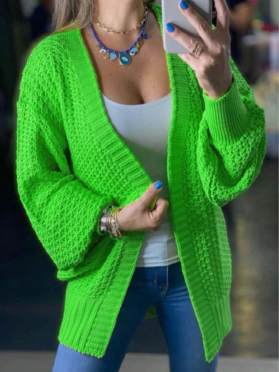 Women Cardigans - Mint Green - View 1
