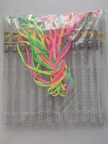 5pcs, LED Color-Changing Glow Stick Transparent Tape String Glow Flash Stick Glow Stick Colorful Water Wave Stick Concert Glow Stick - White - View 10