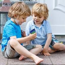 Canvas Kid Trifold Wallets With Sticker And Zipper Pocket For Girls And Boys, Random Pattern Position, Slight Color Difference Between Different Batches, For Teens, Birthday, And Christmas Gift - Multicolor - View 5