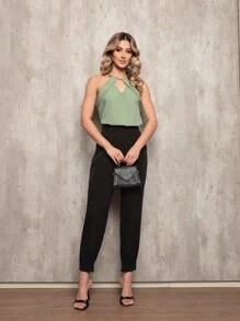 Women Tank Tops & Camis - Màu xanh Ô liu - Xem 5