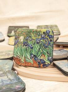 1个方形可折叠不锈钢化妆镜,8K高清,防碎,是送给妈妈、阿姨、奶奶、女儿、侄女、姐妹、新娘和伴娘的理想礼物,适合节日、生日、婚礼、母亲节和情人节等场合。 化妆、价格实惠、房间装饰、梳妆台、旅行、卧室、化妆配件、镜子、化妆镜、迷你镜、便携镜、小镜子、手持镜、价格实惠、圣诞礼物、化妆品、化妆工具、便宜货、礼物、女士礼物、圣诞礼物 - 彩色 - 查看 11