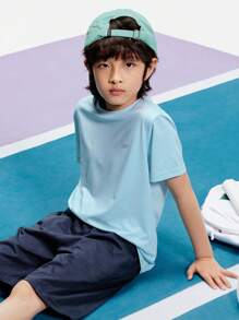 Balabala Kids' T-Shirt, 2024 New Collection, Boys' And Girls' Summer Sporty Top, Short Sleeve, Quick-Drying