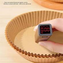 50入組空氣炸鍋專用吸油盤,烘焙矽膠紙墊,油漬紙 - 卡其色 - 查看 5