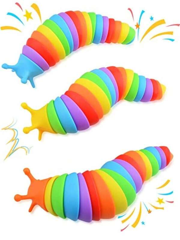 1/2 Stücke bunter Abbauspielzeug Schneckenset, kreative Partydekoration und kleines Geschenk (Stil und Farbe zufällig)