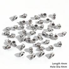 20 cái Màu Bạc Cổ Hợp kim Lớn Lỗ 3 chiều Trình kết nối Hạt Đối với DIY Vòng tay , Dây chuyền , Spacer Hạt - Nhiều màu - Xem 4