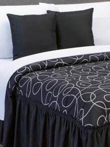 Home Elephant Edrecolcha con Cojines Decorativos King Size - Negro - Ver 2