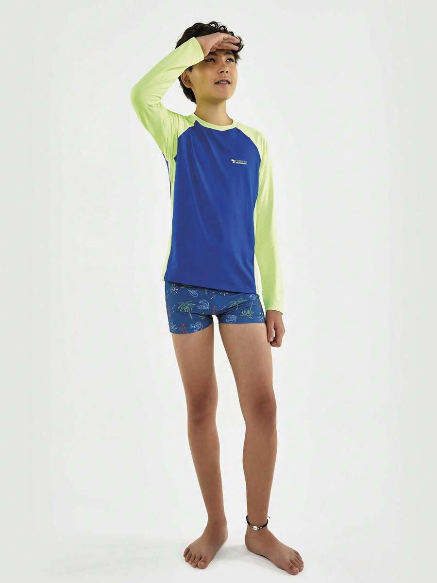 Young Boys Swimwear - 藍色 - 查看 1