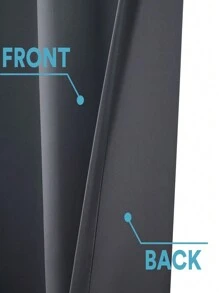 Una sola pieza de cortina de oscurecimiento de alta precisión con estilo moderno, fabricada de fibra de poliéster, adecuada para ventanas pequeñas en la cocina, baño, sótano, armario, RV, dormitorio. - Gris Oscuro - Ver 2