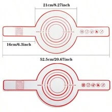1/2 Stücke Silikon Nicht Klebende Backmatte Mit Griff (8.3 Zoll) Für Brot, Holländisches Brot, Wiederverwendbare Hitzebeständige Backmatte Für Teig, Kuchen