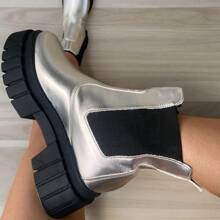 Women Ankle Boots & Booties - Bạc - Xem 5