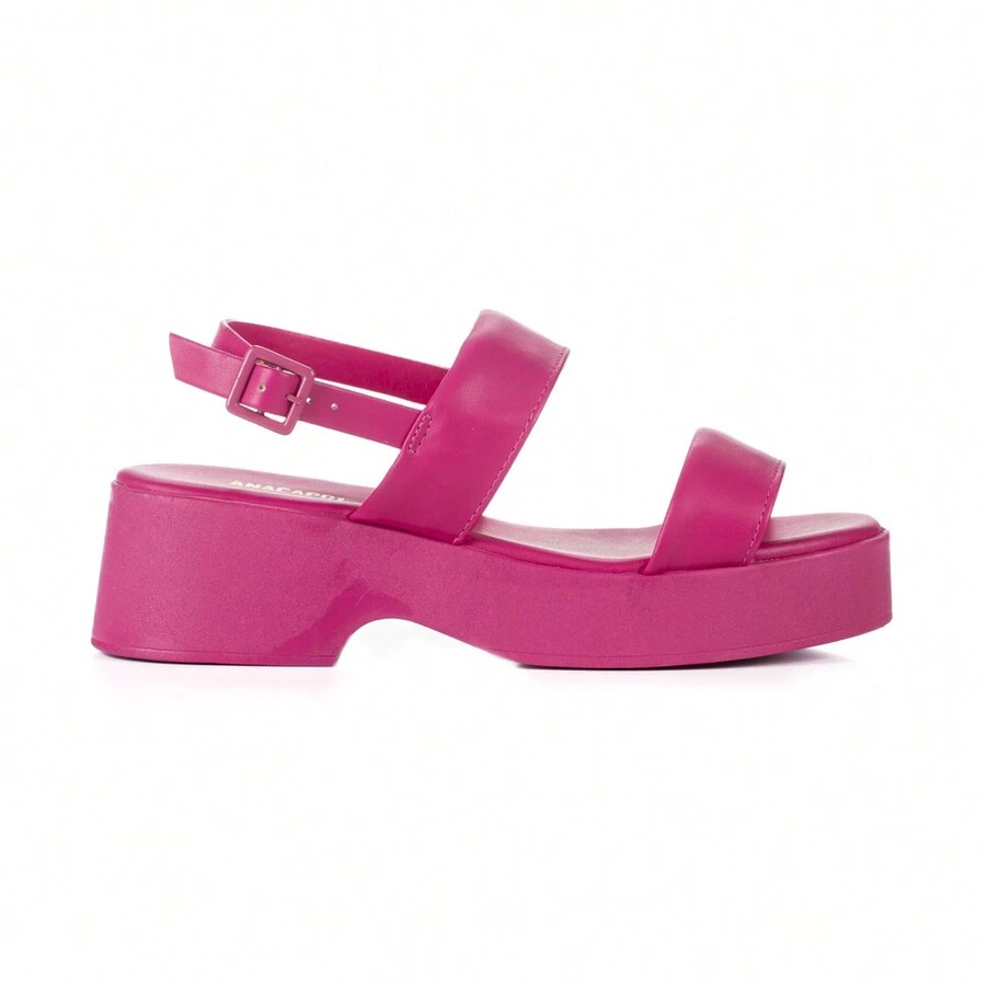 Women Heeled Sandals - 玫紅色 - 查看 1