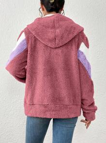 Women Winter Coats - 藕粉色 - 查看 6