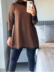 Women Sweaters - 駝色 - 查看 2