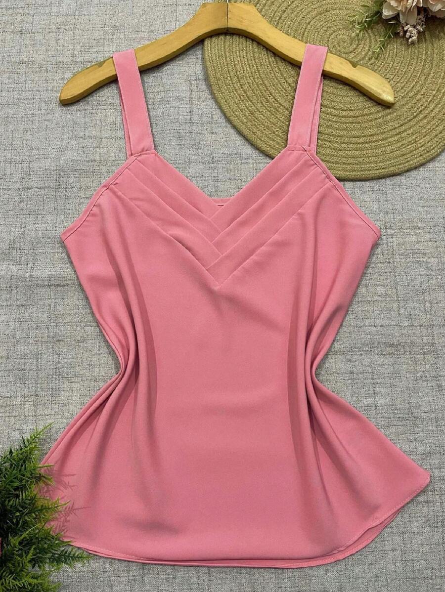 Women Tank Tops & Camis - 粉色 - 查看 1