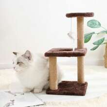 Arbol Trepador Rascador Para Gatos 3 Capasjuguete De Gato - Beis - Ver 3