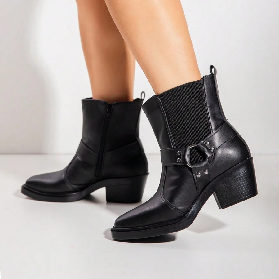 Women Ankle Boots & Booties - Black - View 1