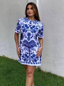 Women Dresses - Blue - View 5