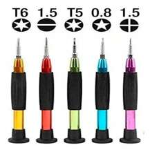 Kit Reparación Desarmadores Celulares Herramienta Tablet Electrónicos 7 pzs, Kit Desarmadores Destornilladores Laptop Celular Electronica - Multicolor - Ver 2