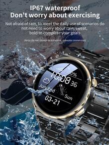 Smartwatch With Function, Waterproof, Full Touch Screen, Call, Phone Capability - Black - View 4