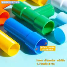 1 Pack Water Pipes Building Blocks Toy For Kids, Plumbing Pipe Construction Set For Boys And Girls
