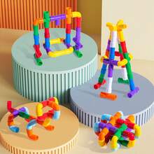 1 Pack Water Pipes Building Blocks Toy For Kids, Plumbing Pipe Construction Set For Boys And Girls