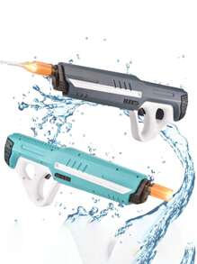 Pistola De Agua Eléctrica Nueva De 2024, Ideal Para Actividades Al Aire Libre En Verano, Natación, Eventos, Carnaval, Con Succion Automática E Iluminación Automática, Juguete Juvenil Automático De Pistola De Agua (inluye Set De Carga)